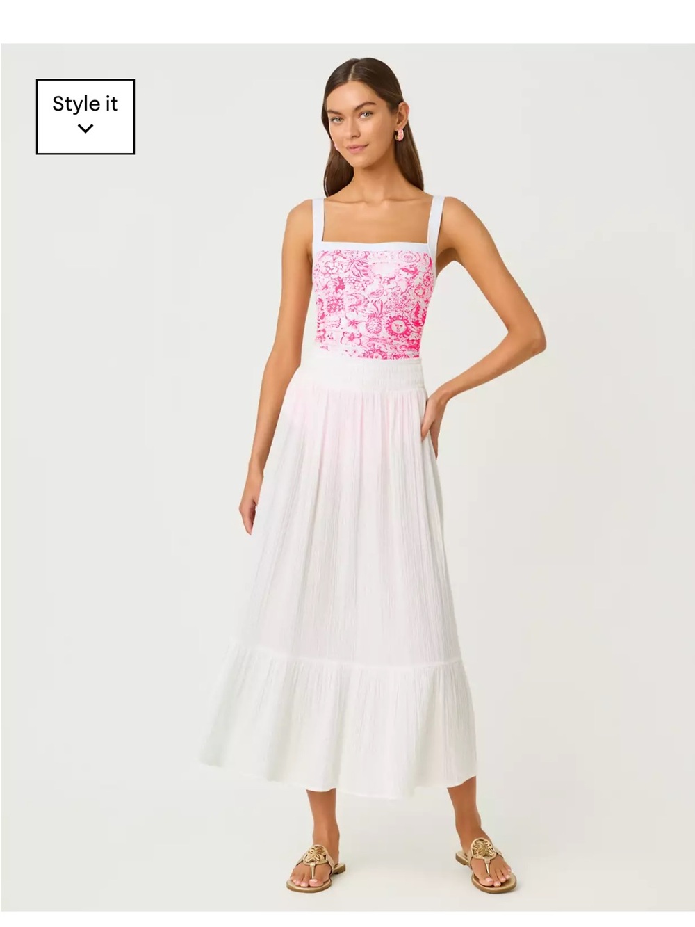 NWT Lily Pulitzer Enzo Cotton Skirt Size Medium